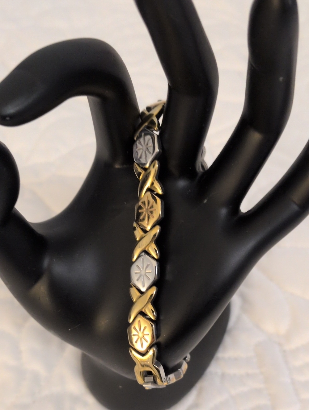 Gold and Silver Tone Stainless Steel Bracelet